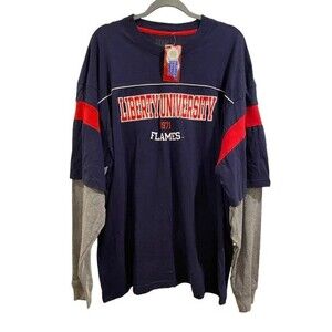 Men's XXL T-Shirt Long Sleeve Varsity Classics Liberty University Collegiate